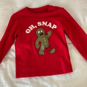 OshKosh Red Christmas Shirt (Unisex 3T)